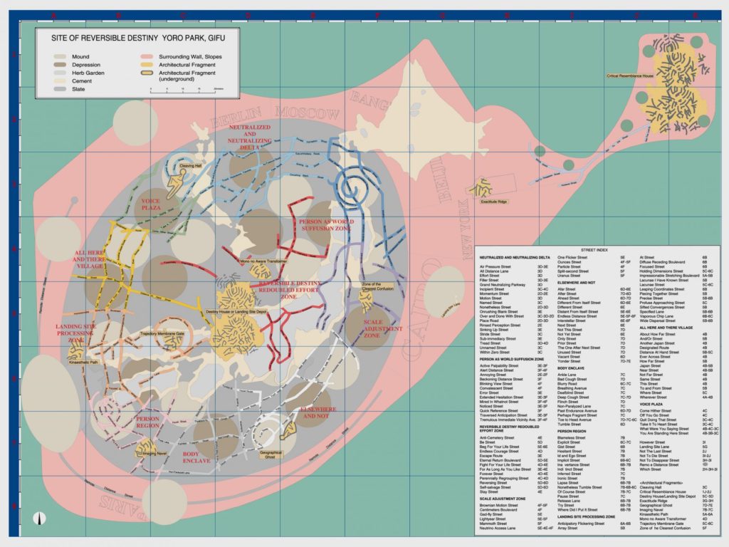 Site of Reversible Destiny—Yoro, Gifu, map