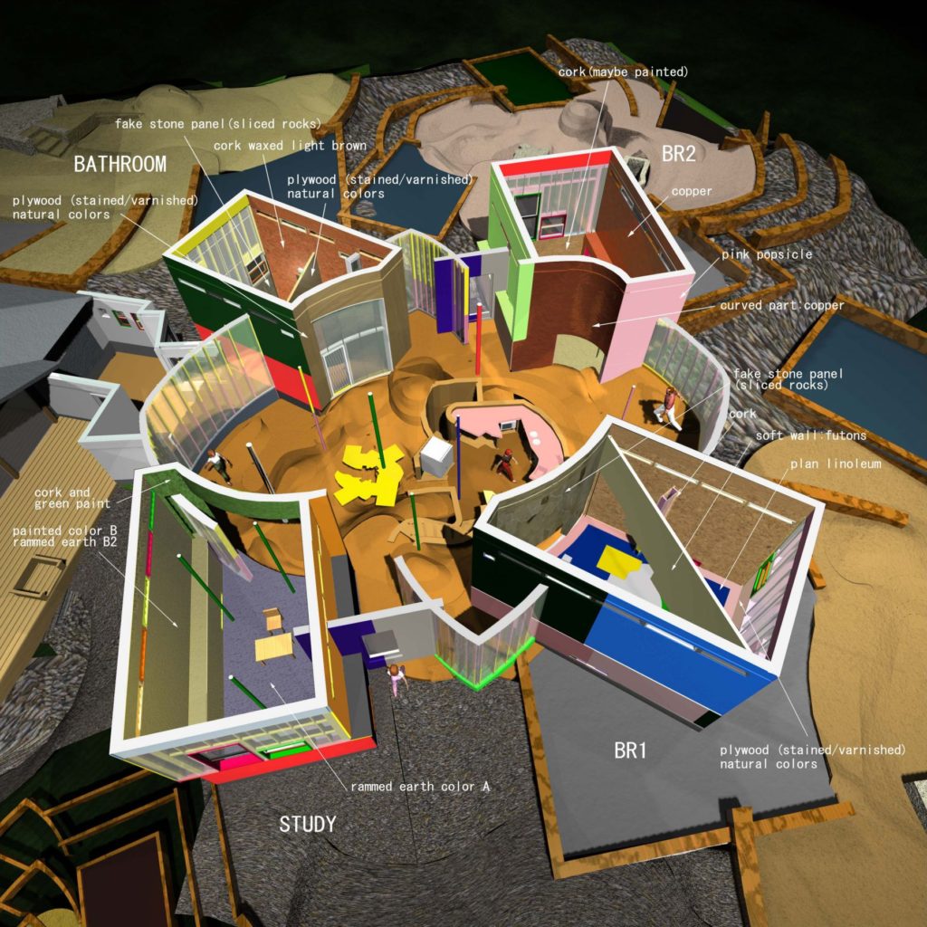 Bioscleave House (Lifespan Extending Villa), Interior Views, Computer Rendering