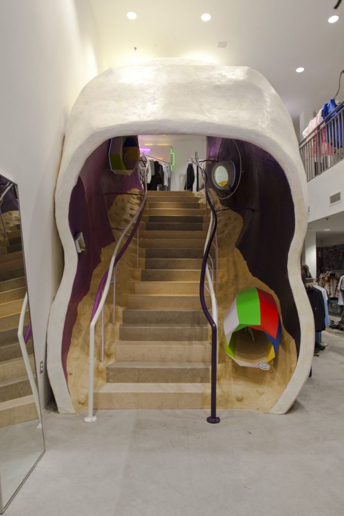 Biotopological Scale-Juggling Escalator, Dover Street Market New York