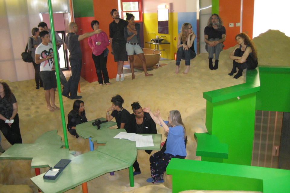 A bus trip of 40 AG3 delegates to the Bioscleave House in East Hampton Long Island, NY (May 2, 2010)