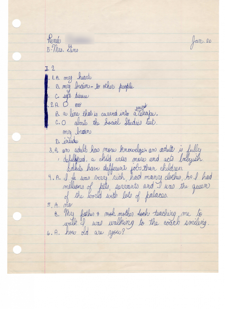 Children's Questionare-10