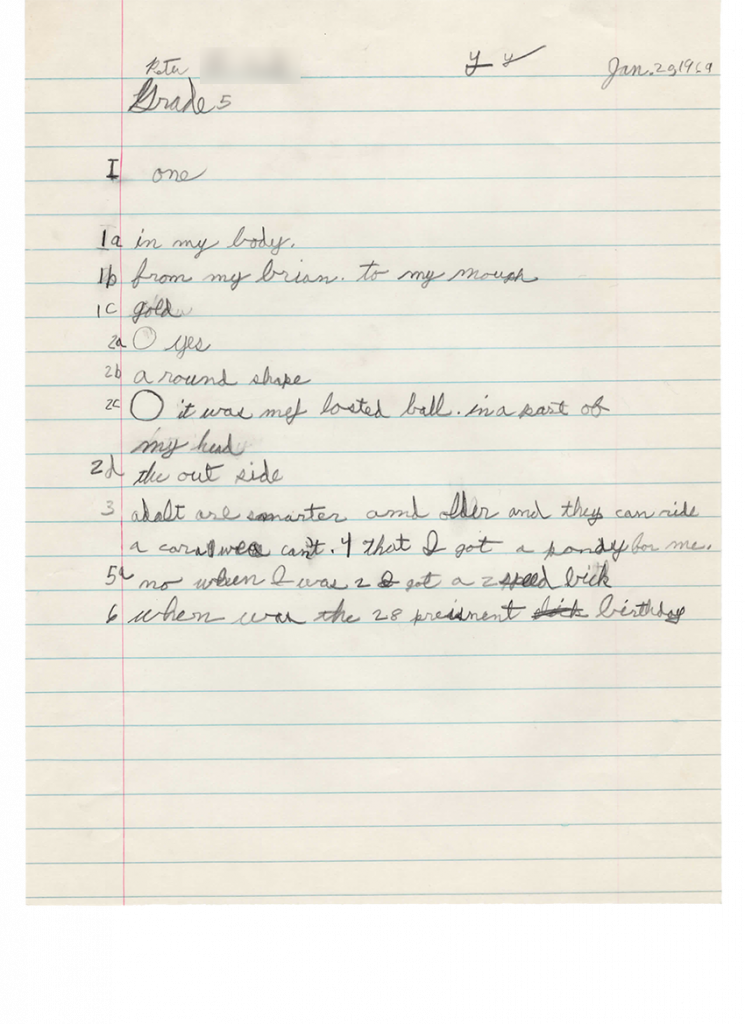 Children's Questionare-7